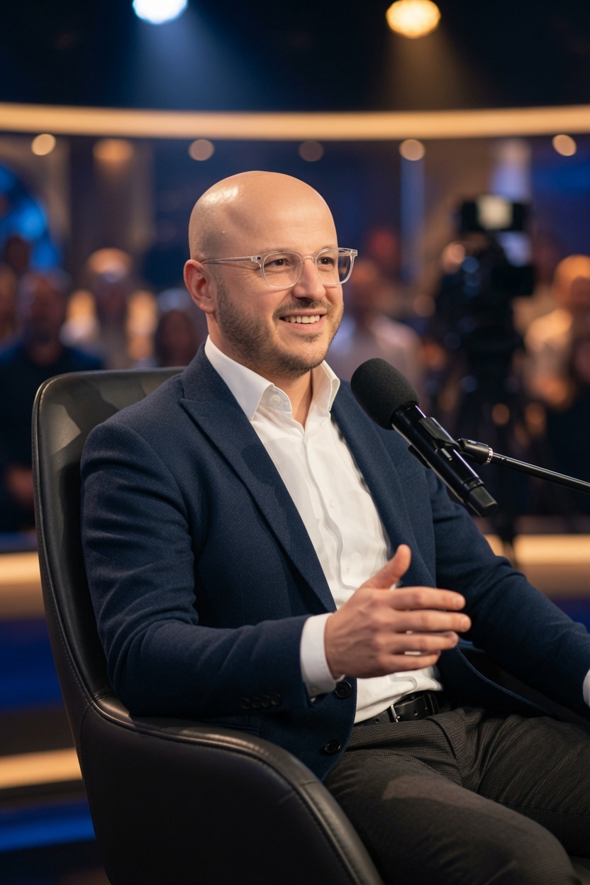 Mulinus founder speaking during a professional interview